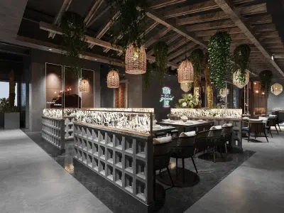 Luxury Chinese restaurant 113 3D model