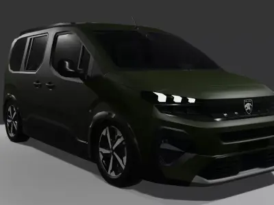Peugout Rifter  Low-poly 3D model
