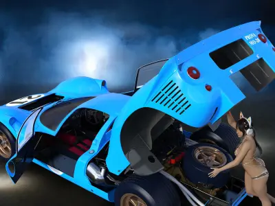 Fantasy S Dimension Car003 3D model