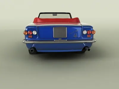 Maserati 5000 GT Convertible 3D model