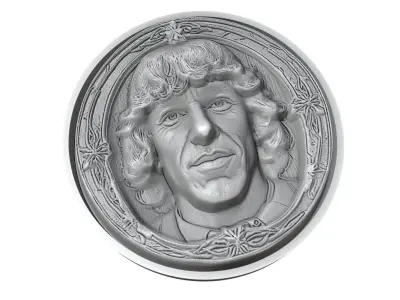 Carles Puyol Footballer Medallion 3D print model
