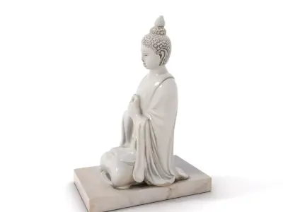 Marble Buddha Sculpture model pack Low-poly 3D model