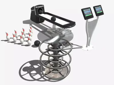 Bowling Props Low-poly 3D model