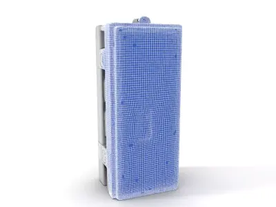 Concrete Clock Tower model pack Low-poly 3D model