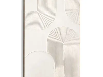 Plaster Two Photo Frame 502 Low-poly 3D model