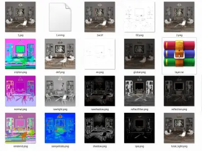 Relaxing house 3D model