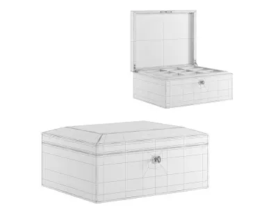 Jewelry Box decoration Set 1 3D model