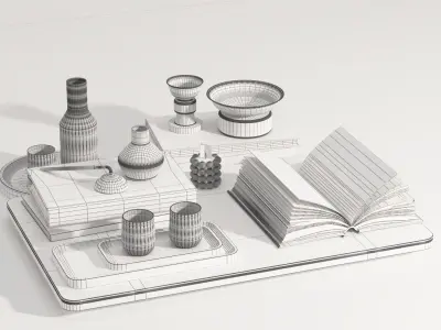 Modern Decoration Model 01 3D model