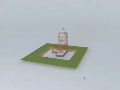 HIGH RISE CONSTRUCTION SITE 3D model