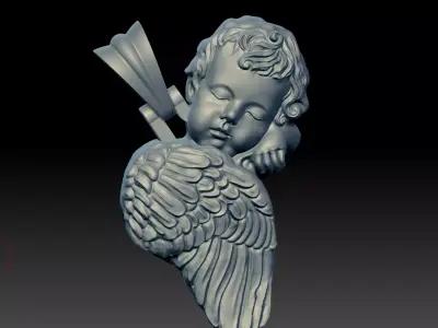 Angel Pendant Free 3D print model