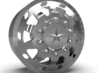 6 models of american force wheels 3D Model Pack purchase