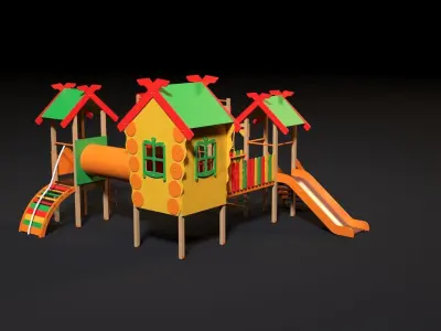 Childrens play complex 3D model