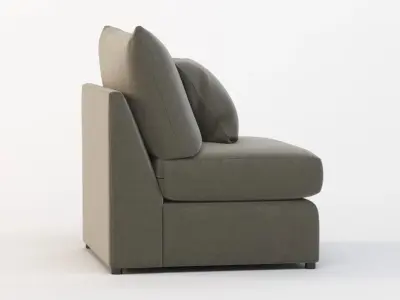 Bassett Beckham Pit Sectional Sofa Center Module 3D model