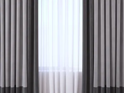Set 107 Curtains 3D model