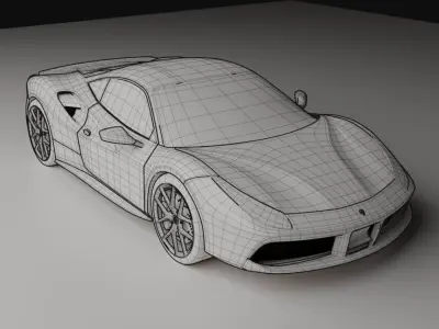 Ferrari 488 GTB 3D model