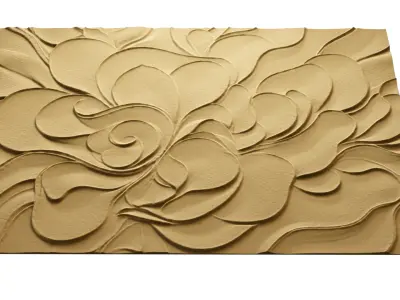 modern panel wall decor set relief stl mural CNC 187 3D model