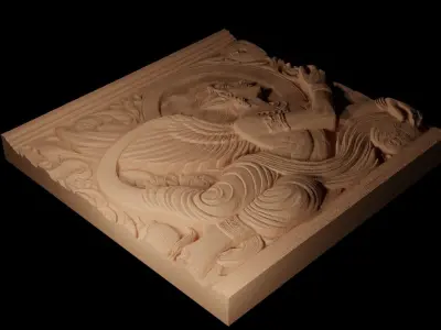 Jinni CNC 3d Print High Relief Sand Casting 3D print model