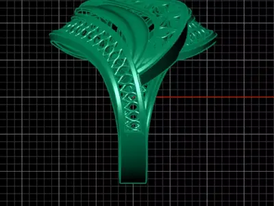 fusion gold ring luxury 3D print model get