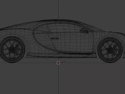 Bugatti Chiron Low-poly 3D model get