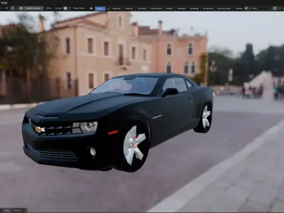Car Chevrolet  Camaro  2010 Low-poly 3D model