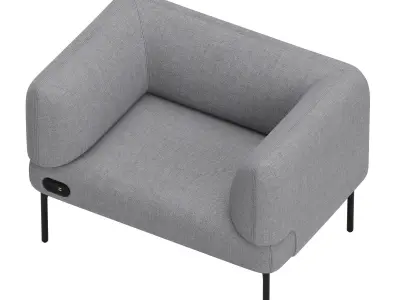 Haworth Cabana Individual Lounge S9L2-0 3D model