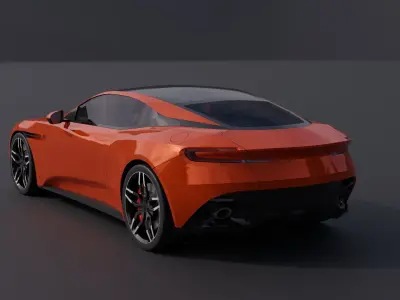 Generic Sports Car 2 Low-poly 3D model