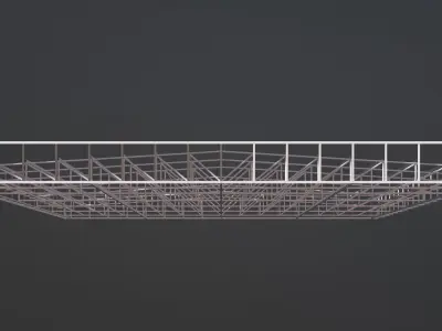 Roof structure 3D model