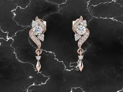 Jewelry Earring 3D print model