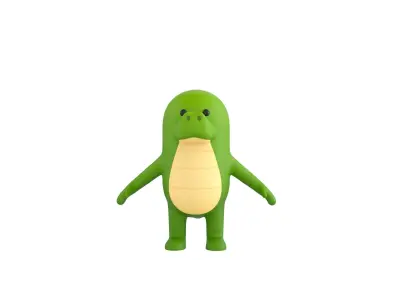 Crocodile Character 3D model