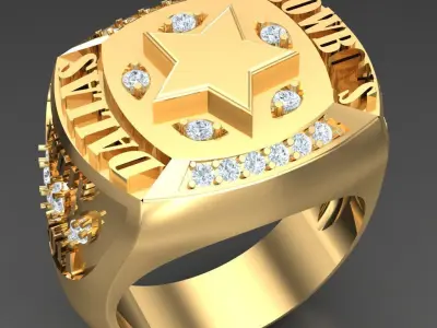 Luxury Men Rings Designs 6MR087 3D print model