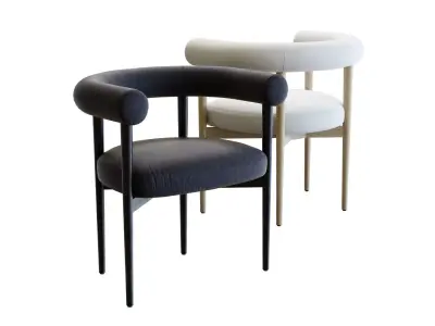 Crate and Barrel Mazz Dining Chair 3D model