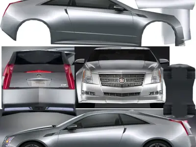 Generic Coupe v3 Low-poly 3D model