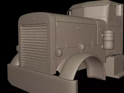 Peterbilt 281 1954 TRUCK 3D PRINT MODEL 3D print model