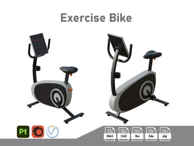 Exercise bike 3D model