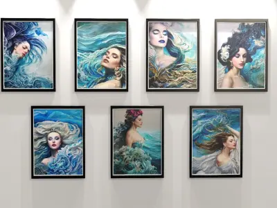 3D Gaming Decoration - Wall Art-01 Low-poly 3D model