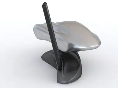 Jaguar E-Type Car Sculpture desk accessory with pen storage 3D print model