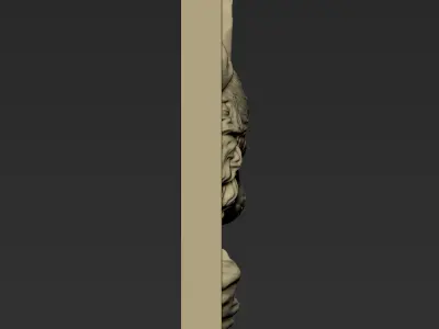 Wolf Head A140 3D print model