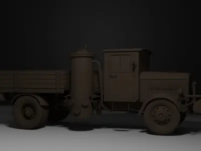 Truck old 3D model