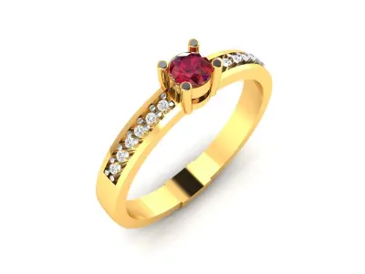 Diamond Ring For Women 3d Print Model 3D print model get