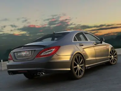 Mercedes Benz CLS Brabus 2012 3D model