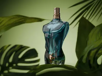 Jean Paul Gaultier Le Beau Edt Perfume Bottle   3D model