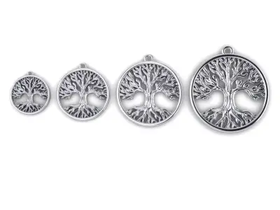 Tree Pendant Earring all size 3D print model