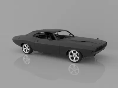 Dodge Challenger 1970 3D Model Ready to Print STL File 3D print model