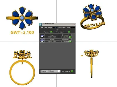 FANCE  RING 3D model purchase