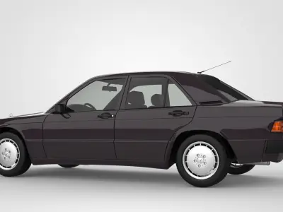 Mercedes Benz 190E 1990 W201 3D model
