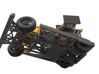 New Zealand Superstock car while turning Version 4 Scale 1 to 25 3D print model