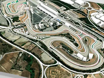 The Circuit de Barcelona-Catalunya Spain 3D model
