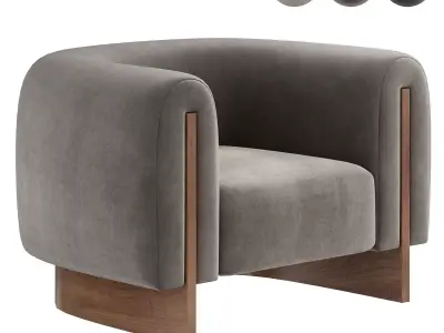 MINUIT ARMCHAIR BY studiotwentyseven 3D model