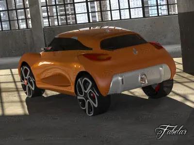 Renault Capture Concept and Garage 3D model