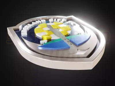 Auckland City logo - Cinematic - 3D print 3D model